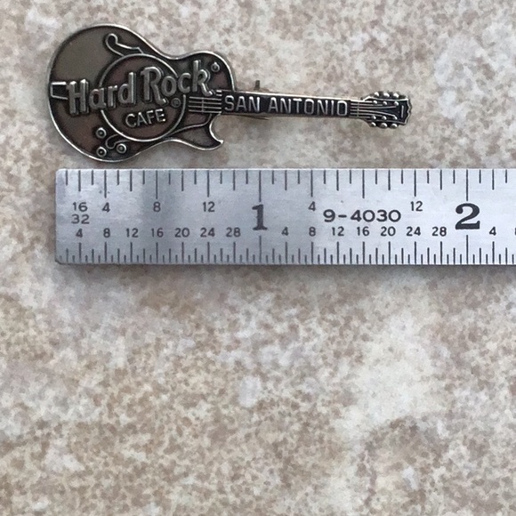 Sterling Hard Rock Guitar Pin - Picture 2 of 6